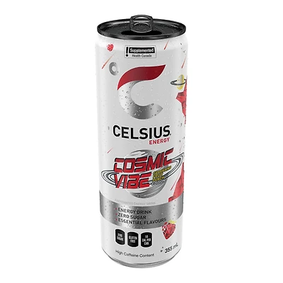 Boisson énergisante Celsius Cosmic Vibe 355 mL, Canette Celsius Cosmic Vibe Energy Drink 355 mL, Can