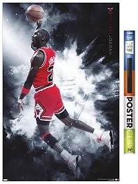 Michael Jordan - Burst Wall Poster