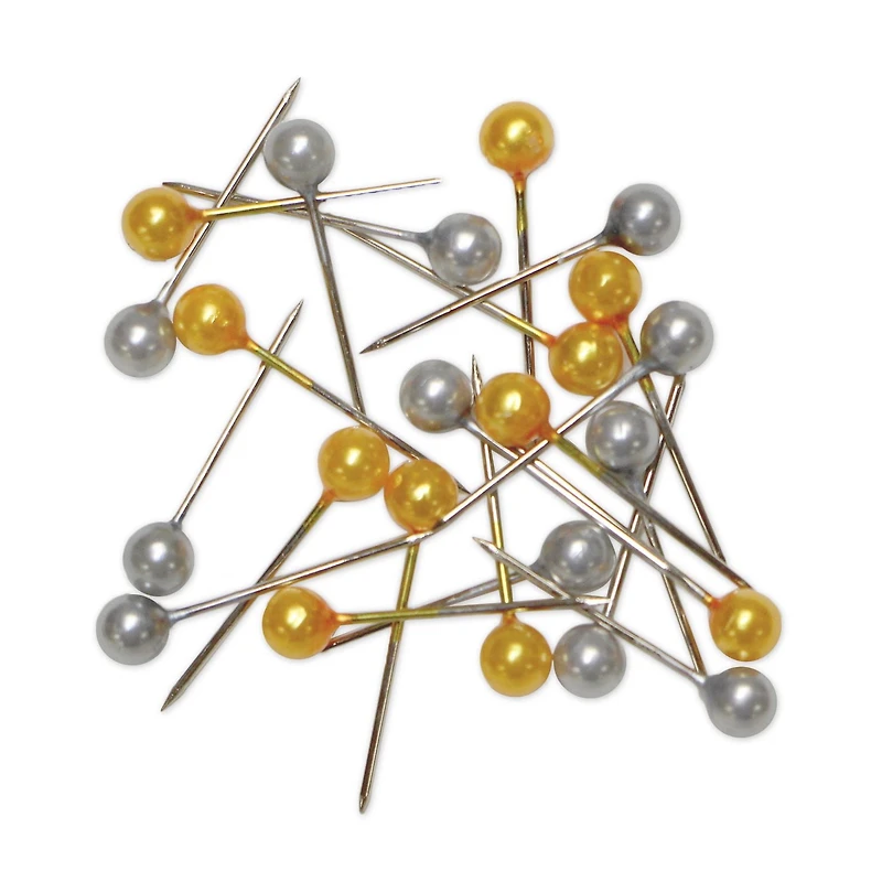 Unique Creativ Gold And Silver Pearl Head Pins