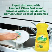 Palmolive Essential Clean Liquid Dish Soap, Lemon Citrus Zest Scent - 145 Fluid Ounce