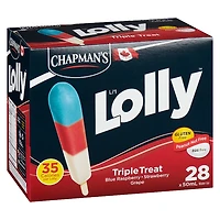 Chapman's Low Calorie Triple Treat Li'l Lolly in a Box 28 x 50 ml