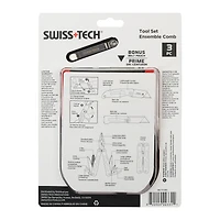 Swiss Tech 4 pièces Multi outils et couteaux verrouillables avec pochette, outils pliants  EDC