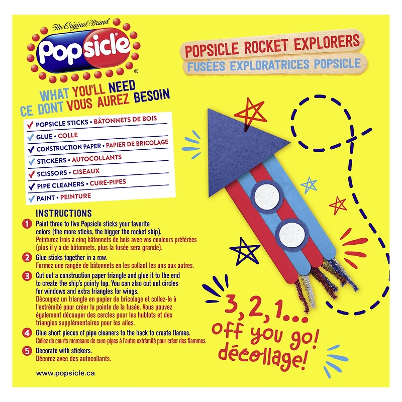 Pops Glacés Popsicle Bombe Pop Jr. 18 x 50 mL