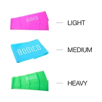 Ensemble de fitness, Tapis de yoga antidérapant et bandes de résistance pour exercice de Bodico, noir