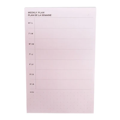 Feuillets à motifs Post-it®, agenda, semaine, lilas