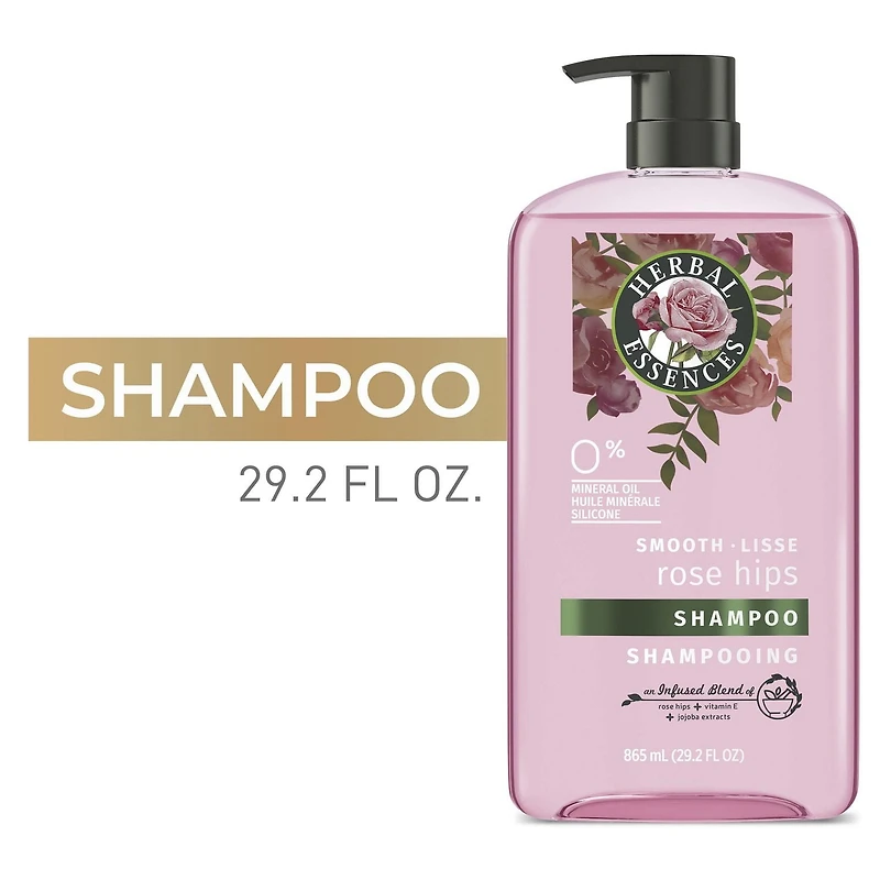Herbal Essences Shampoing Lisse à l'Églantier 865 ml