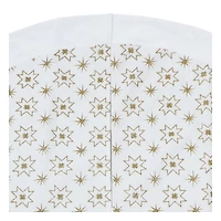 48 inch White Velvet Glitter Tree Skirt