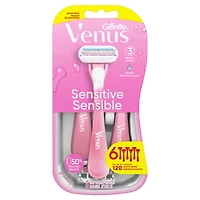 Rasoir jetable pour femmes Venus Sensible 6CT