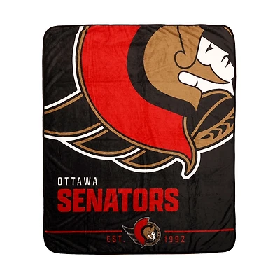 NHL Ottawa Senators Plush Throw Blanket, 50" x 60"