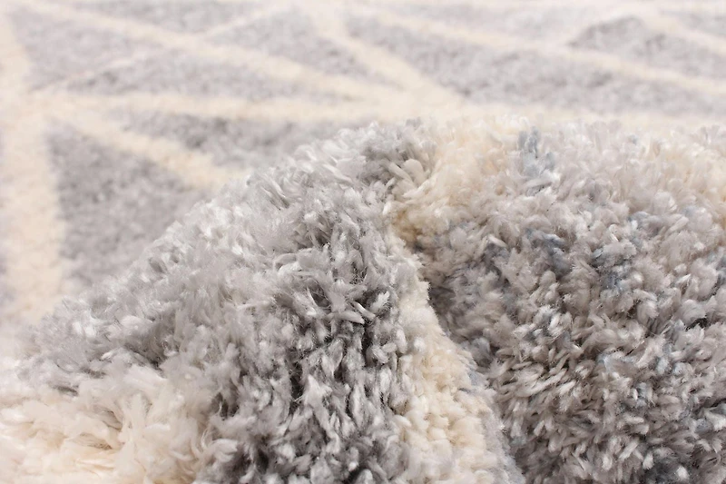 ECARPET Tapis Géométrique d'intérieur à Poils Longs, Collection Lova Ultra Douce et Pelucheuse