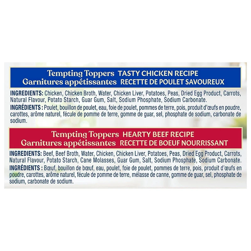 Blue Buffalo Garnitures Appétissantes Assortiment de Nourriture Humide Naturelle pour Chiens, Poulet et Boeuf 100g