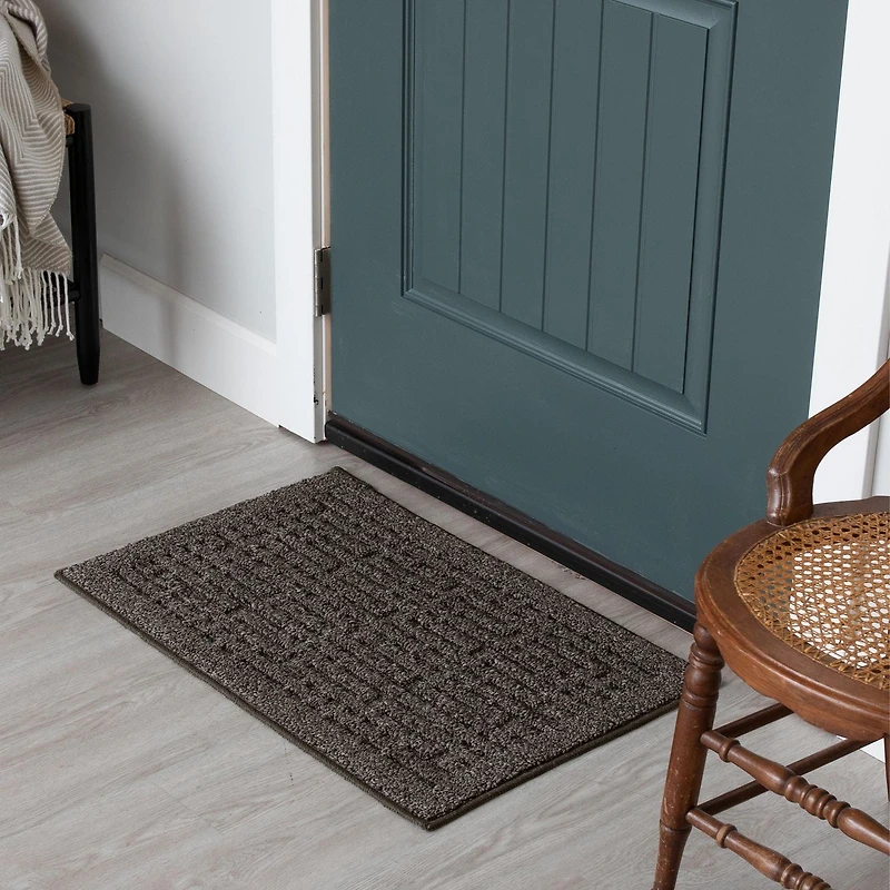 Hometrends Staircase Grey Polyester Accent Rug, Staircase Accent 2x3