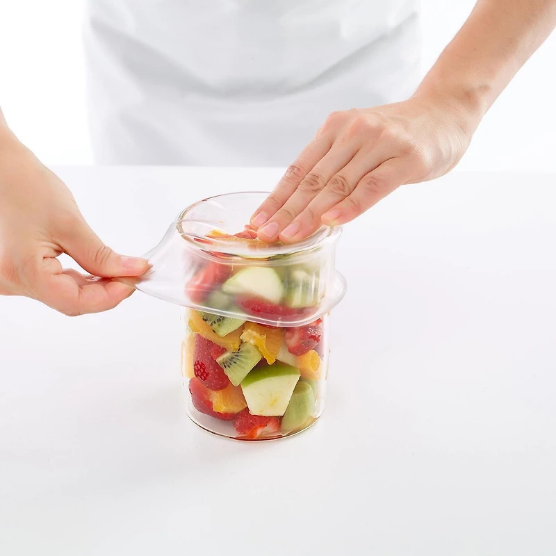 Lekue Reusable Silicone Flexible Stretch Lid, 8.5 cm Set of 2