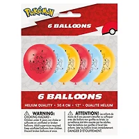 Ballons en latex Pokémon, 12 po, 6 ct Mesure 12" une fois gonflé