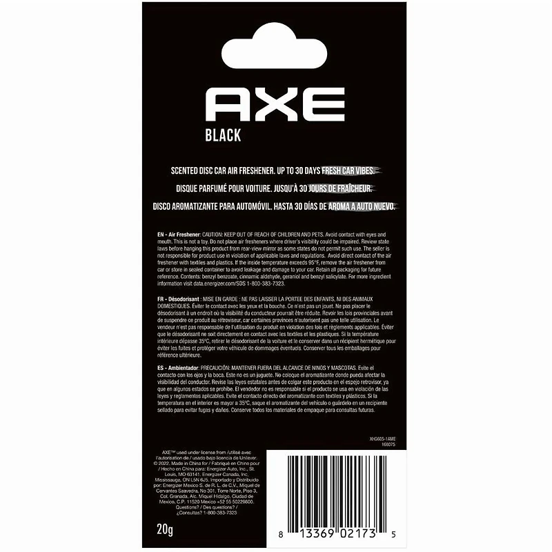 AXE HANGING BLACK - FRENCH