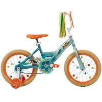Huffy 16-inch Disney Moana Bike for Girls with Training Wheels, Crystal Blue, 4-6 years old
