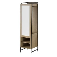 Novogratz Bushwick Wardrobe, Natural