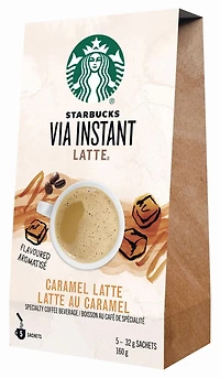 Starbucks® VIA InstantMC Latte au caramel 5 unités