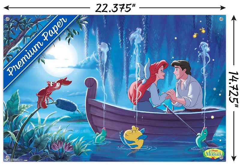 Disney The Little Mermaid - Ariel - Kiss The Girl Wall Poster, 22.375" x 34"