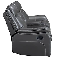 Causeuse motorisée Declan de 75 po avec console porte-gobelets