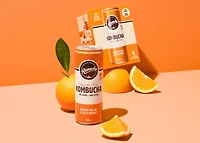 Organic, No Sugar, Raw and Unpasteurized, Naturally Caffeinated Remedy Kombucha Orange Splash 4PK, 4x355 ML