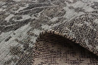 ECARPETGALLERY Tapis Noué à la Main pour Salon, Salle à Manger et Chambre à Coucher Transitionnel Collection La Seda 5'1" x 7'10" en Gris