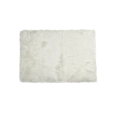 H-LUXE Hudson Faux Fur 5'X8' Rug