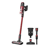 Aspirateur balai eufy Clean S11 Lite sans fil, poids de 3,5 lb (1,6 kg), avec une puissance d'aspiration de 75 AW, lumières LED et tête hyper-flexible pour une navigation facile.