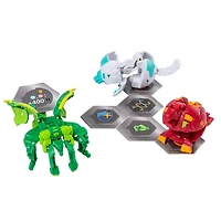Bakugan, Starter Pack 3 personnages, Ventus Garganoid, Créatures transformables à collectionner, à partir de 6 ans