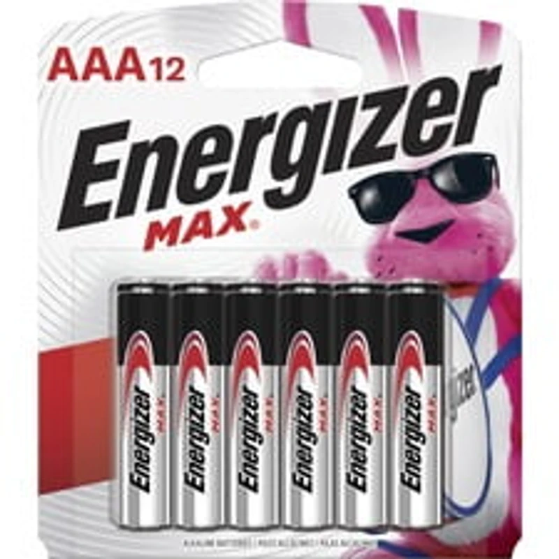 Piles alcalines AAA Energizer MAX, emballage de 12 Piles AAA, paquet de 12