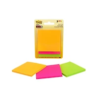 Post-it® Super Sticky Notes, Rio de Janeiro Collection, 3 in x 3 in (7.6 cm x 7.6 cm)