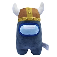 Among Us 6" Plush - Black with Viking Hat