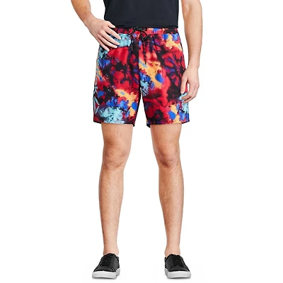 Reebok Men's Delta 7 Inch Core Volley W/ Compression, Swimwear