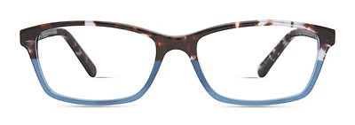 Hard Candy Womens Prescription Eyeglasses, Island Escape, Tortoise Blue Gradient, 51-15-140