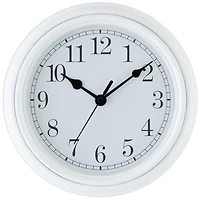 WHITE OPP WALL CLOCK