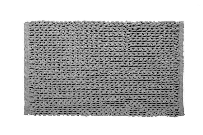 MODA BRAIDED MARBLE GRAIS TAPIS DE BAIN 20x32"