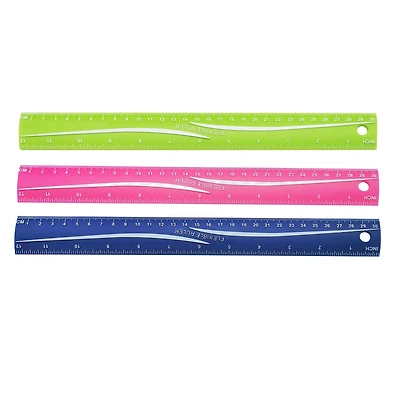 Pen+Gear ultime flexi rule 12 Inch Green - idéal pour l’école et le bureau
