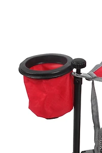 Table pliante Ozark Trail, Rouge, Porte-gobelet, Camping en plein air