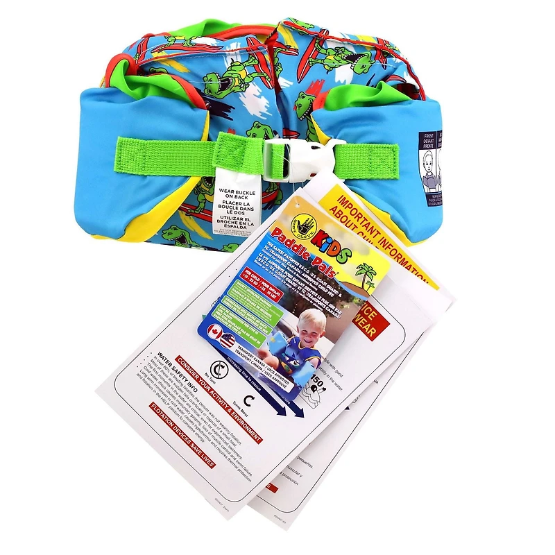 Body Glove Paddle Pals Patented Swim Jacket - Dino