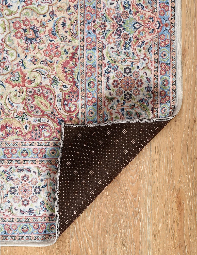 Emerald Barton Cream & Rust 6'7" x 9'7" Area Rug