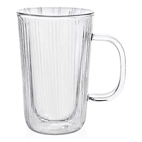 Double Wall Stripe Mug 350ml, Set of 2