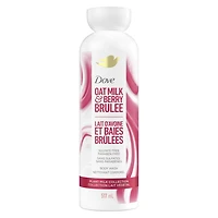 DDove Lait Végétal Gel Douche Nettoyant pour une Peau Hydratée, Lait d'Avoine & Brûlée aux Baies, sans Nettoyants au Sulfate ni Parabènes, pH équilibré