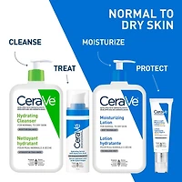 CeraVe Lotion Hydratante Quotidienne, Lotion Légère pour Visage et Corps avec Céramides, 473 ml 562mL