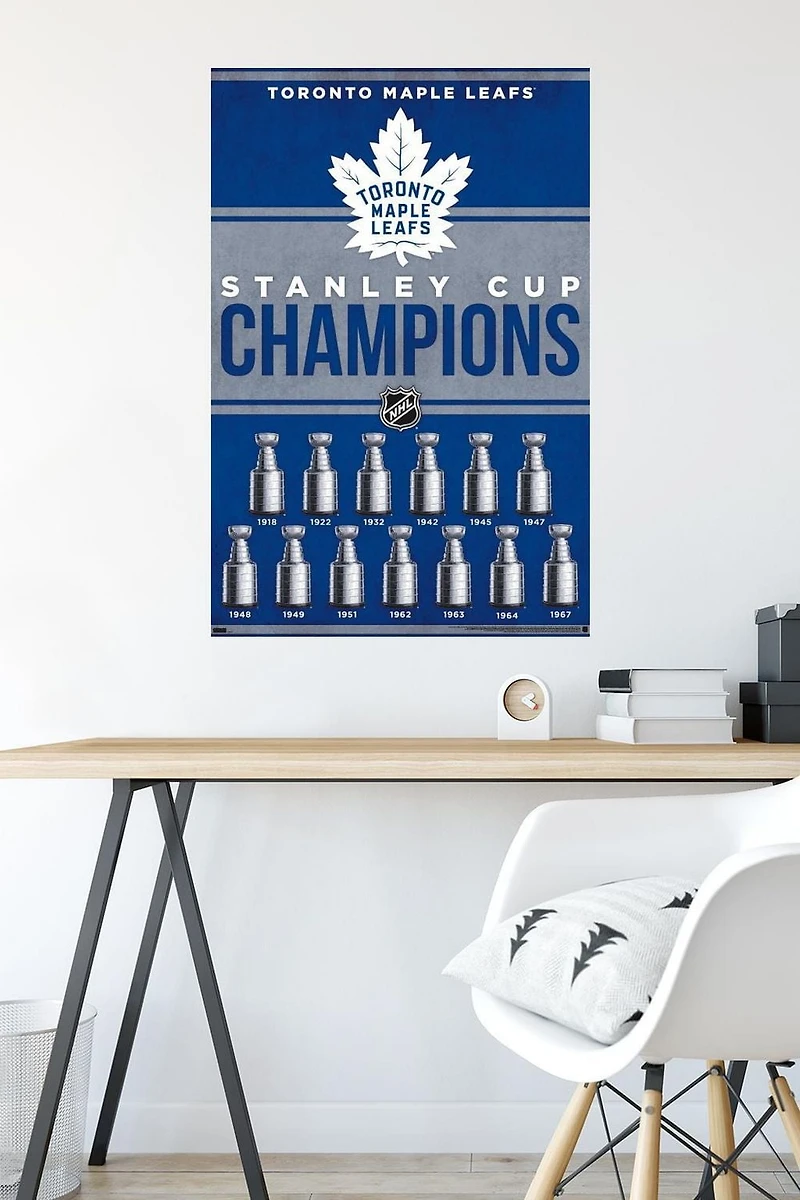 NHL Toronto Maple Leafs - Champions 23 Wall Poster, 22.375" x 34"