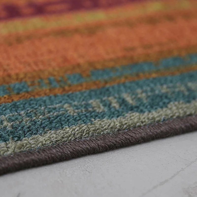 Mohawk Printed Indoor/Outdoor Avenue Stripe Nylon Area Rug 5'x8'