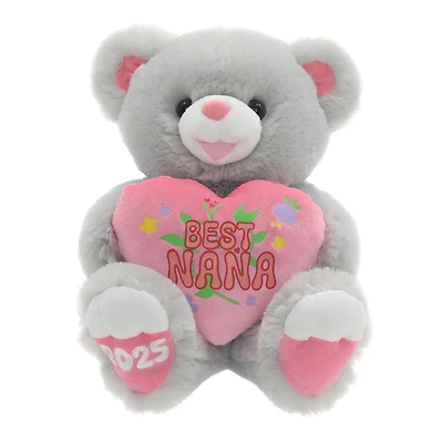 Mother's Day 2025 Heart Teddy Bear Plush "Best Nana"