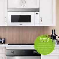 Panasonic NNST27HW Genius Prestige Plus 2.0 cft. Over-The-Range Microwave, White