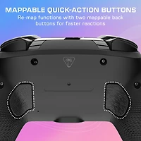 Turtle Beach Afterglow Wave Wireless RGB Gaming Controller (Black) - Officially Licensed for Nintendo Switch 2, Nintendo Switch - Customizable Lighting, TMR Sticks, RBG