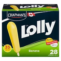 Chapman's Low Calorie Banana Li'l Lolly in a Box, 28 x 50mL