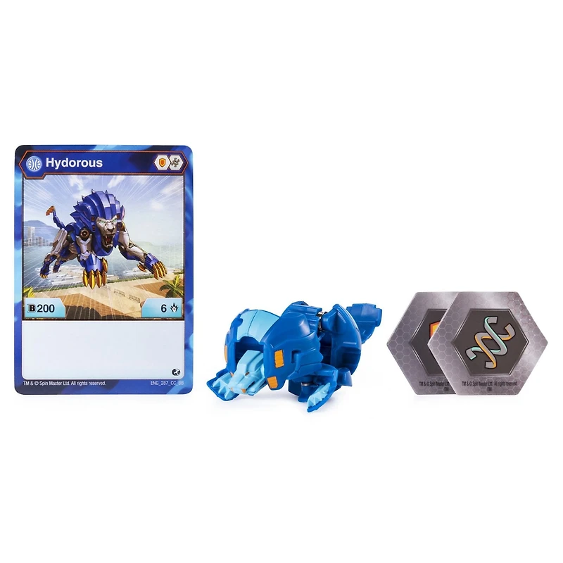 Bakugan, Hydorous, Créature transformable à collectionner de 5 cm, à partir de 6 ans
